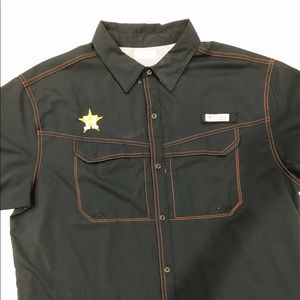 Houston Astros Columbia Tamiami Shirt Navy Blue